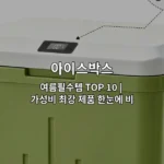 여름 필수 아이스박스 TOP 10 제품들의 가성비를 한눈에 비교하는 썸네일 이미지