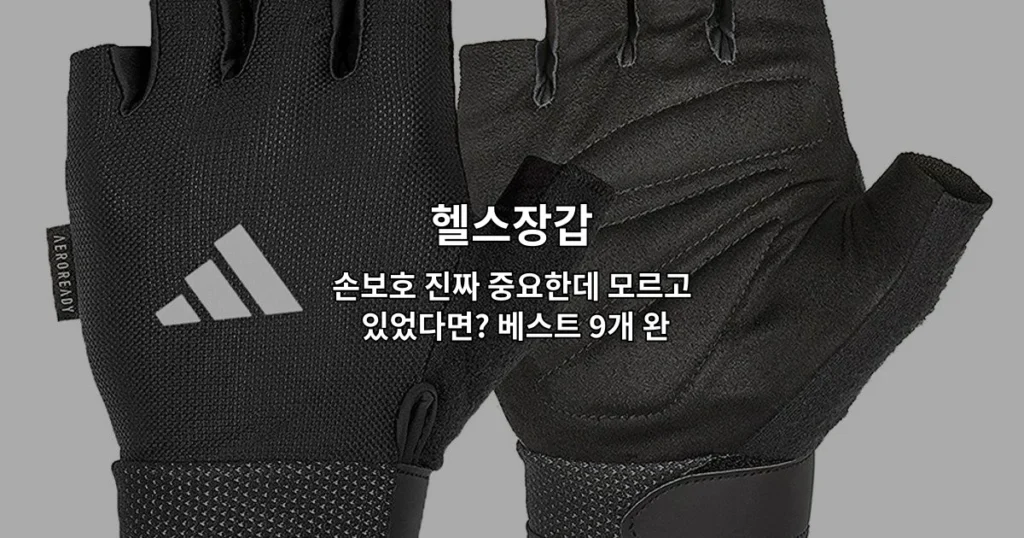다양한 헬스장갑의 종류와 손보호 기능을 보여주는 완벽 가이드 썸네일 이미지