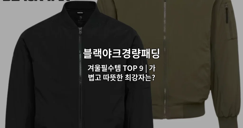 블랙야크경량패딩 겨울필수템 TOP 9 제품들을 한눈에 비교하는 썸네일 이미지